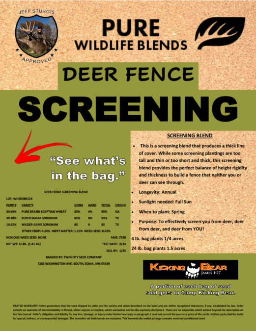 Deer Fence Screening Blend