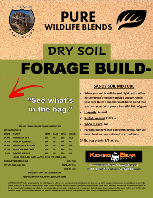 Dry Soil Forage Builder